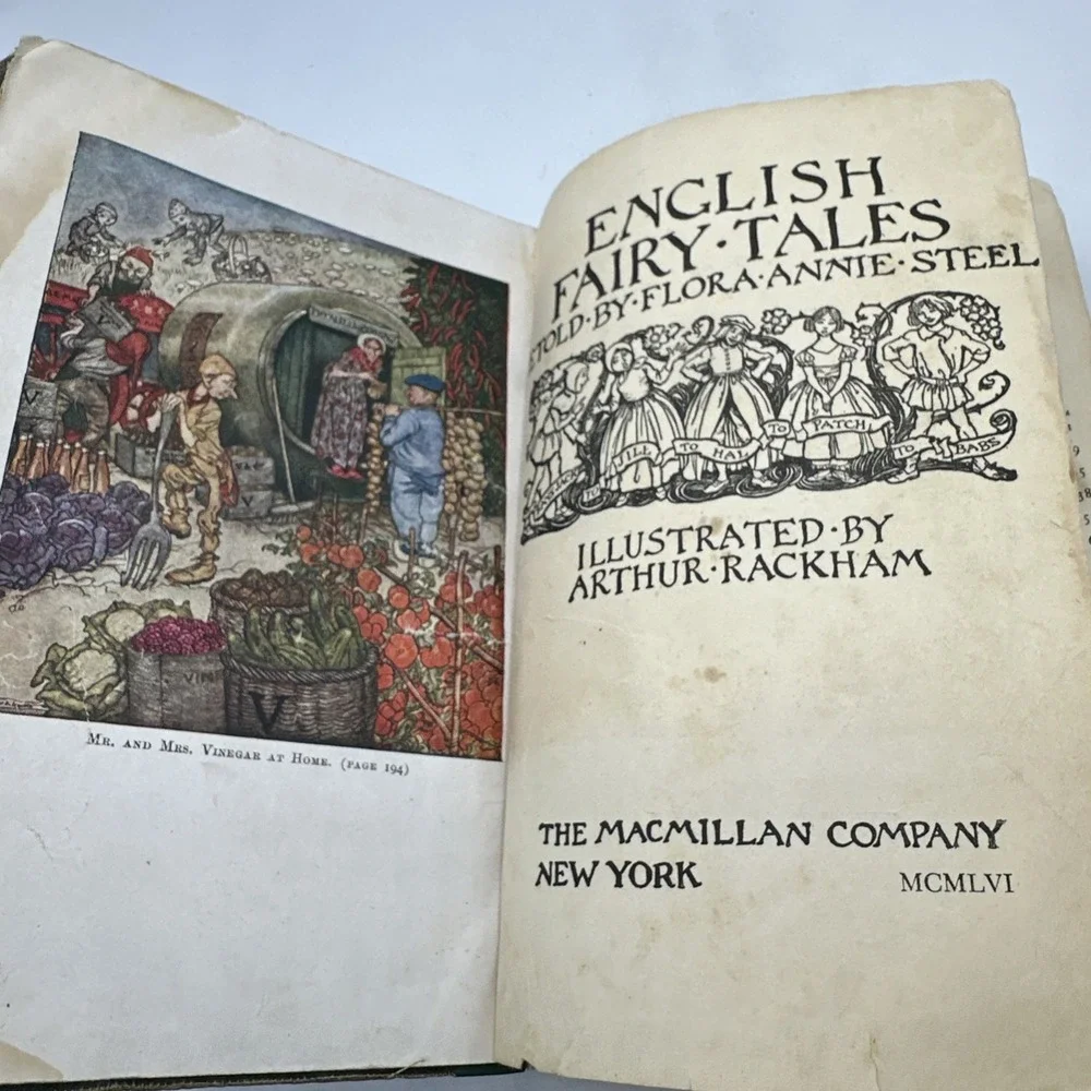 Classic English Fairy Tales Retold & Translated By Flora Annie Steel HC 1918